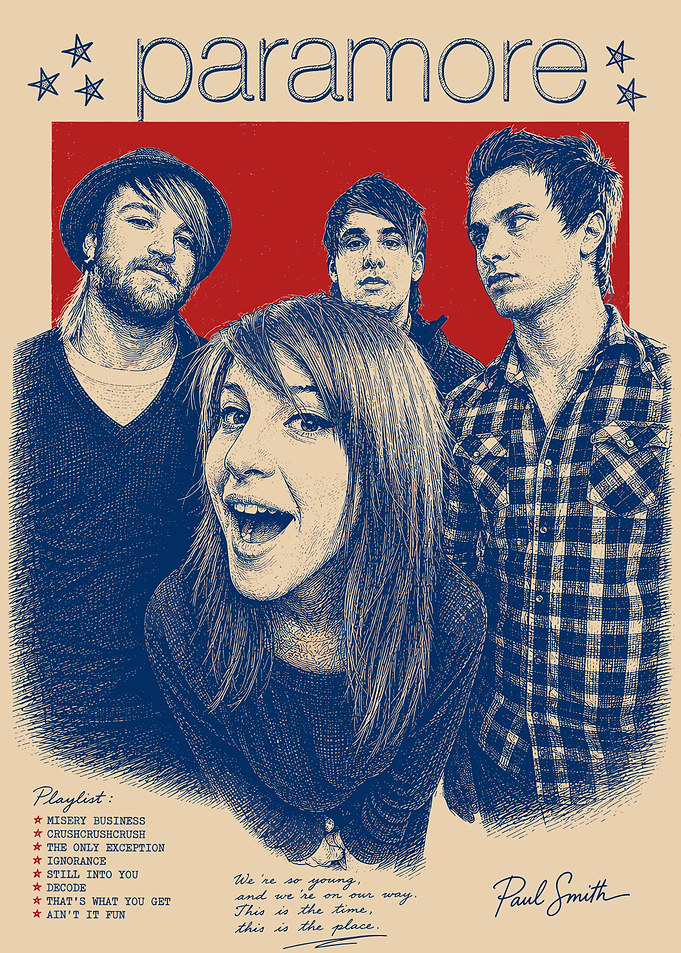 Paramore Band Poster