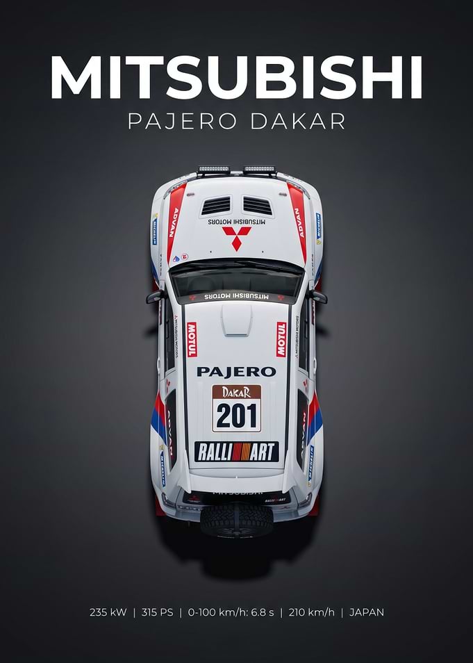 Mitsubishi Pajero Dakar Rally Car