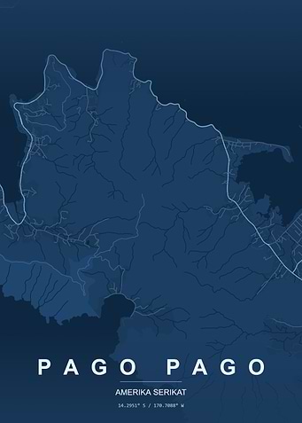 Pago Pago Map