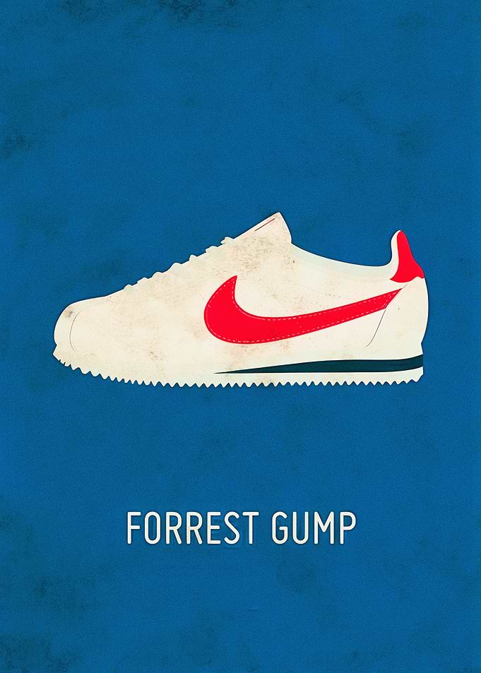 Forrest Gump Nike Cortez Poster