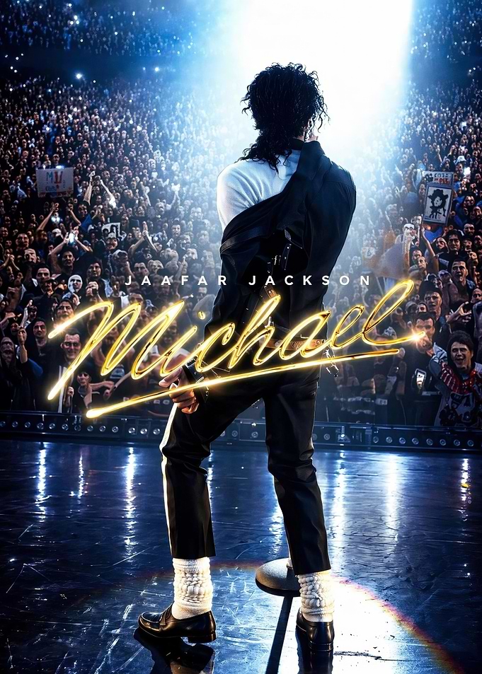 Jaafar Jackson as Michael Jackson on stage