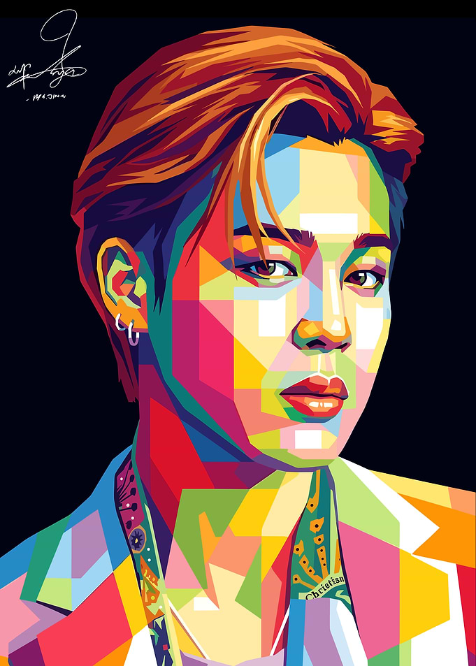 Jimin Pop Art Portrait