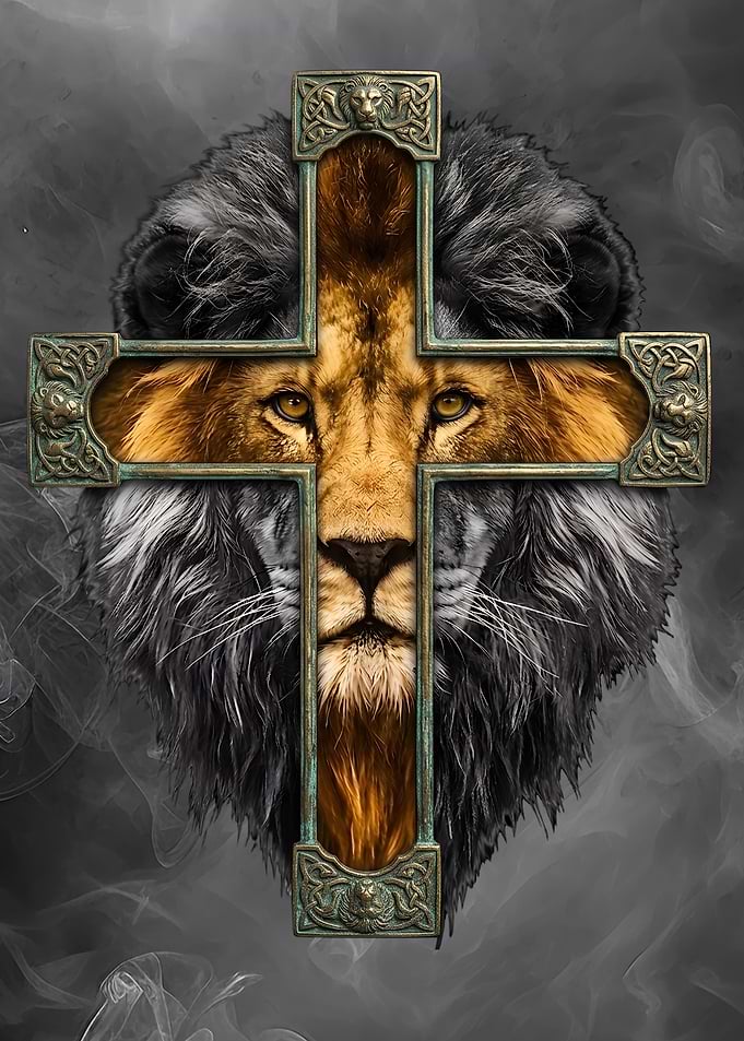 Lion and Cross Religion