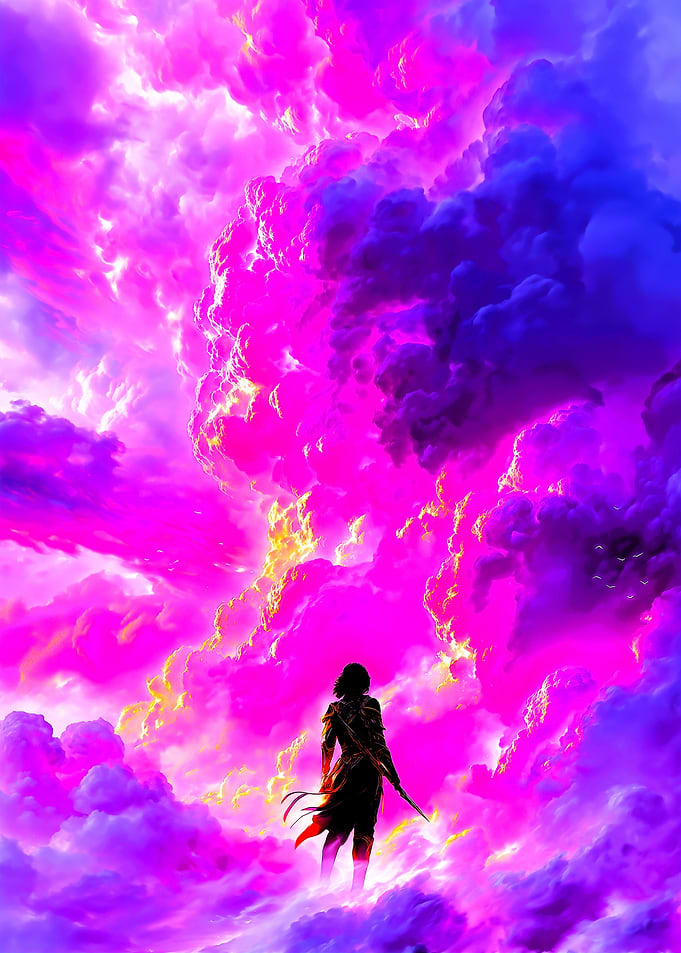 Warrior in a Cosmic Sky