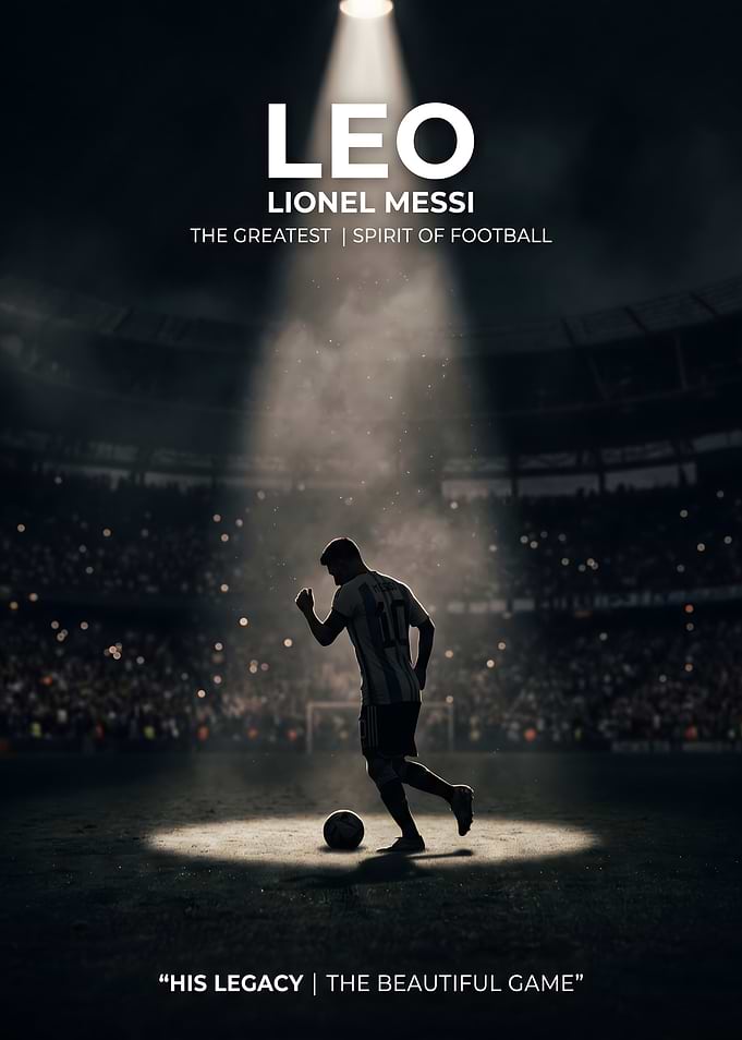 Lionel Messi in Stadium Spotlight