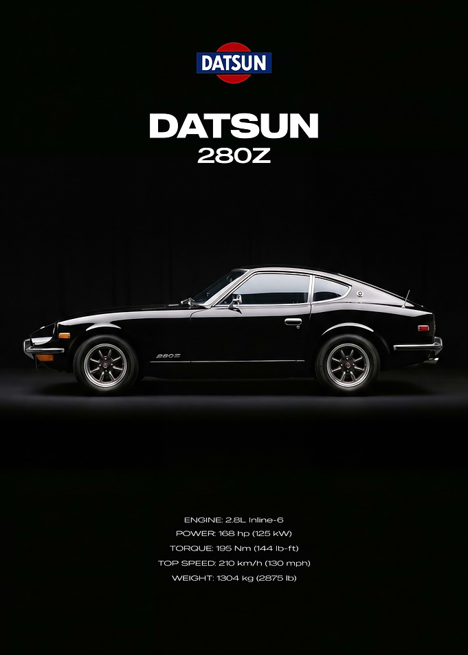 Datsun 280Z Car Poster