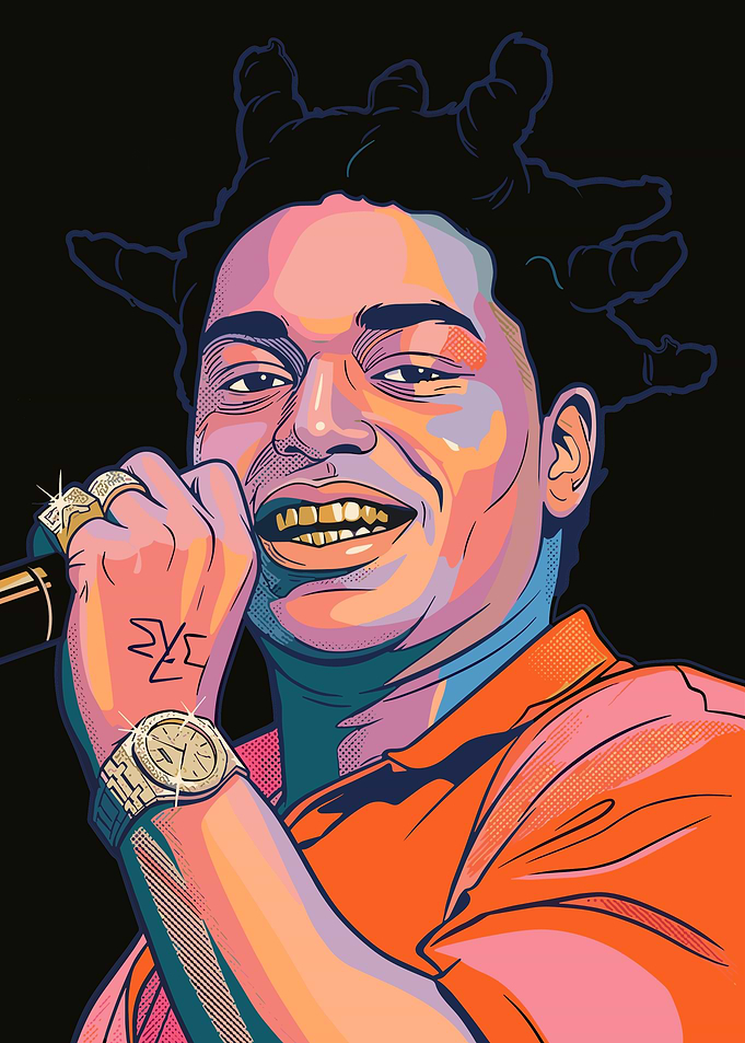 Kodak Black Pop Art Portrait