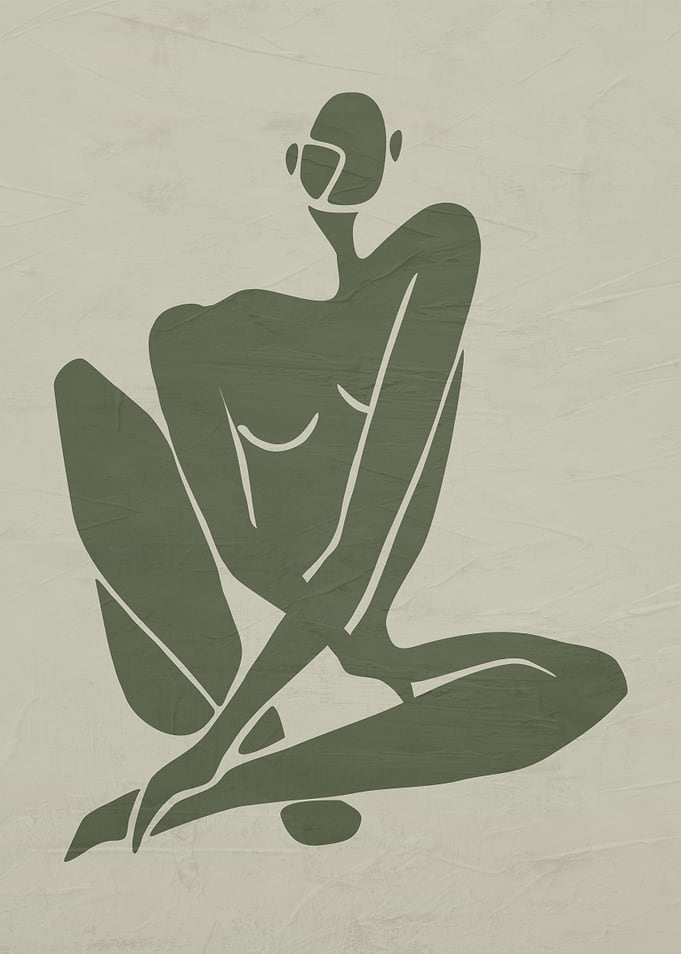 Abstract Figure Sitting