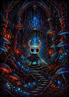 Hollow Knight in Crystal Cave