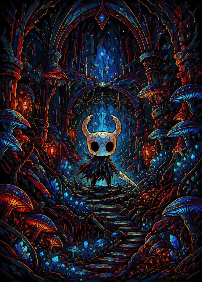 Hollow Knight in Crystal Cave