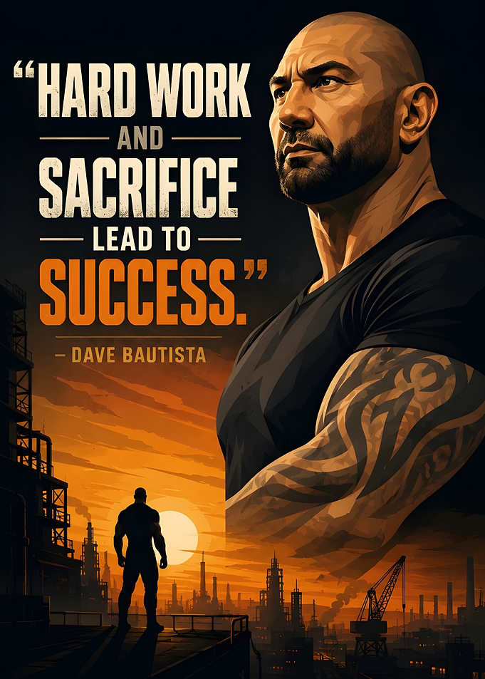 Dave Bautista Inspirational Quote