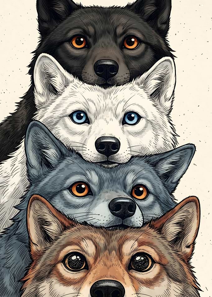 Stack of Wolves