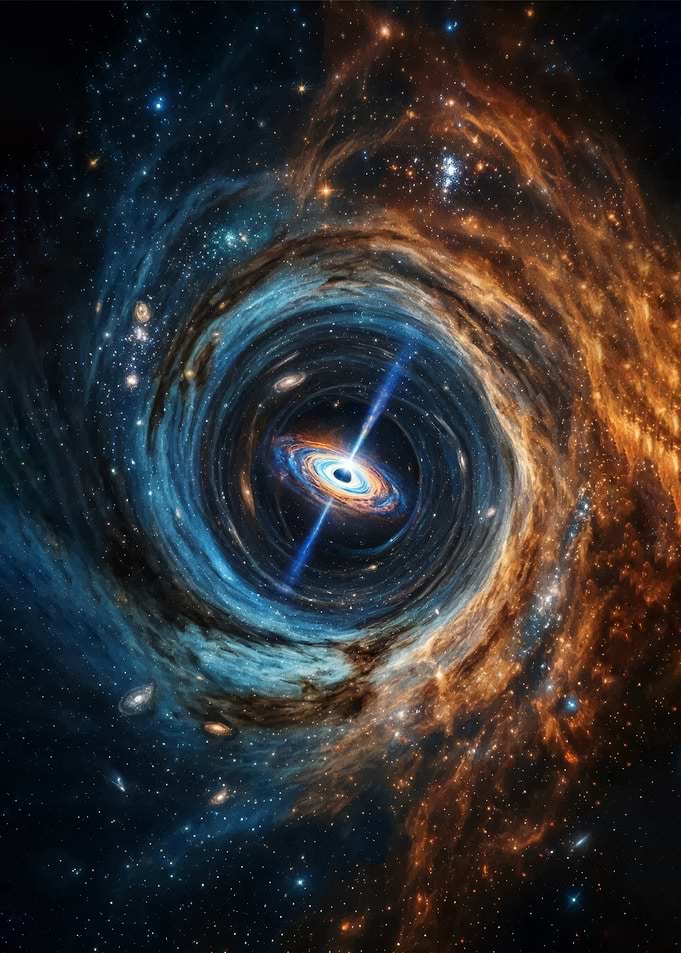 Black Hole with Jets and Nebula