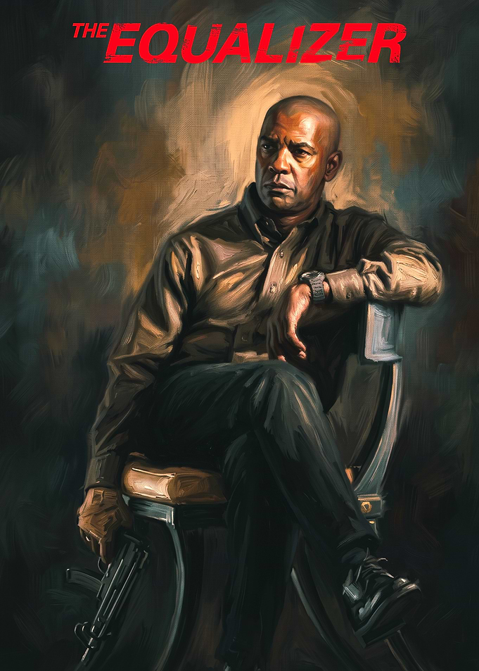 The Equalizer Denzel Washington Painting