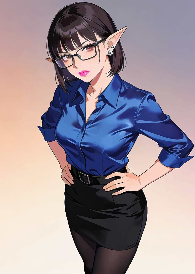 Elf Woman in Business Attire
