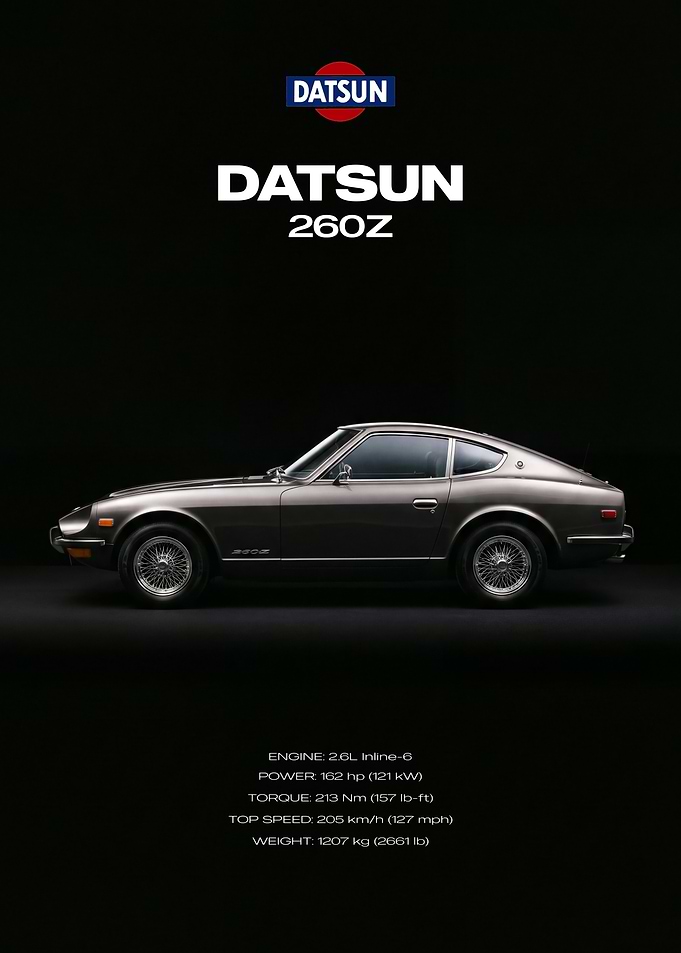 Datsun 260Z Car Poster