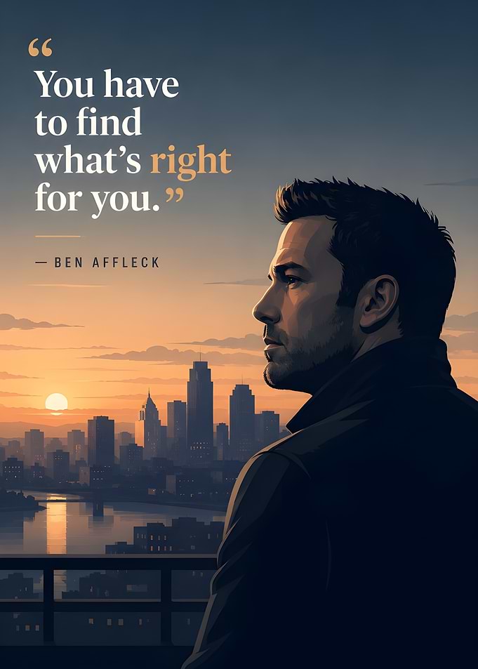 Ben Affleck Inspirational Quote