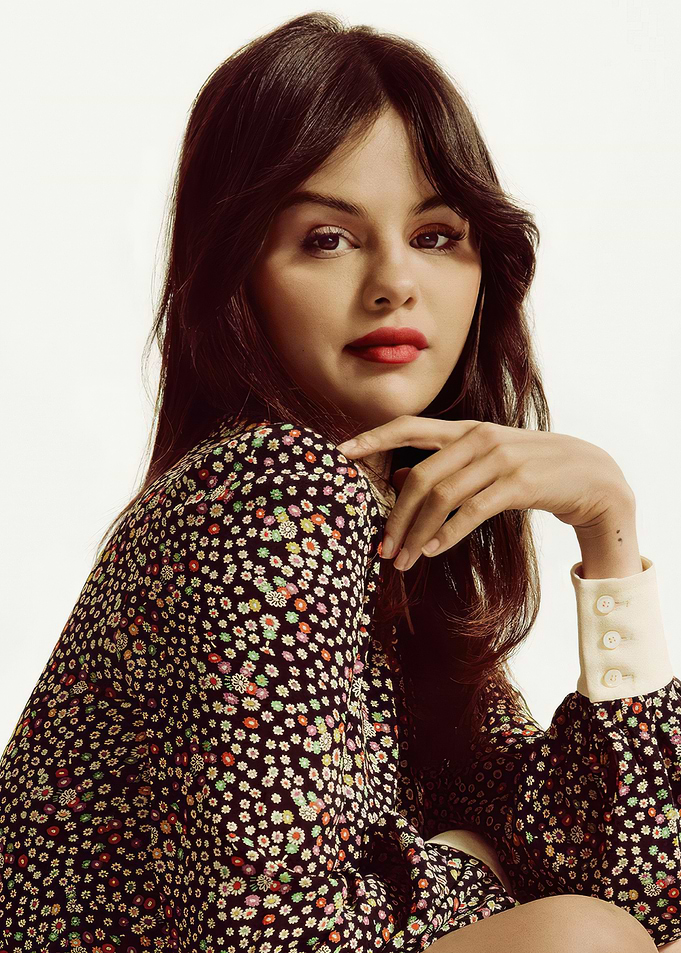Selena Gomez in floral dress
