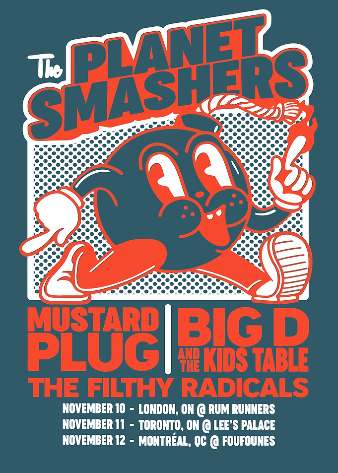 The Planet Smashers Concert Poster