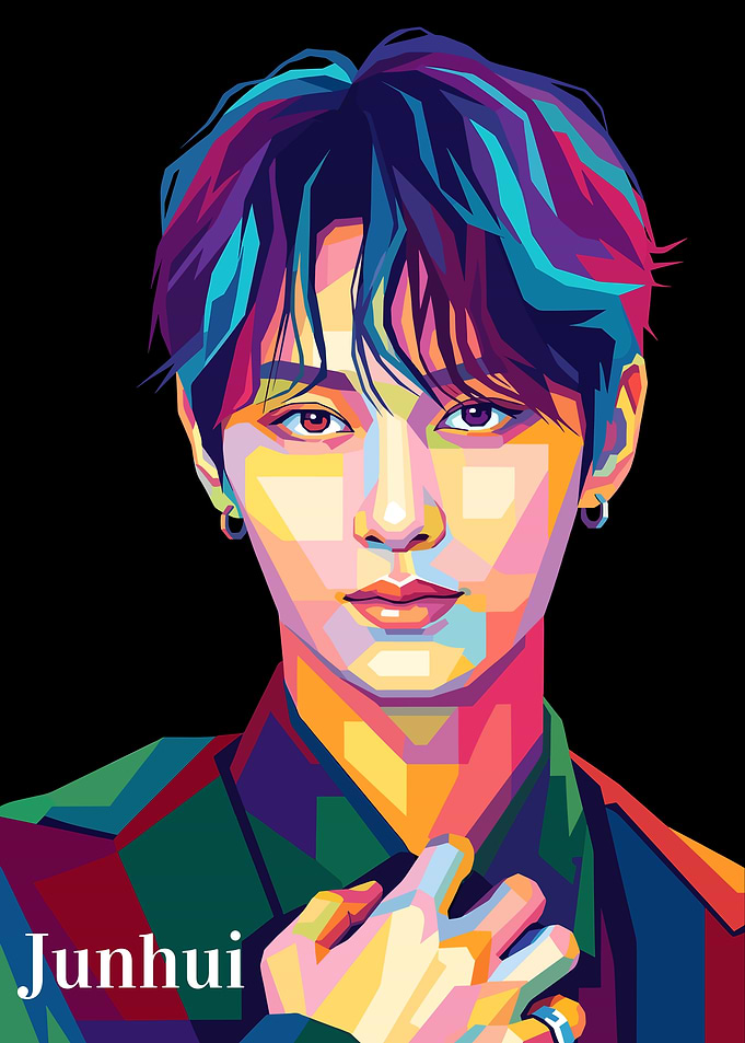 Junhui Pop Art Portrait