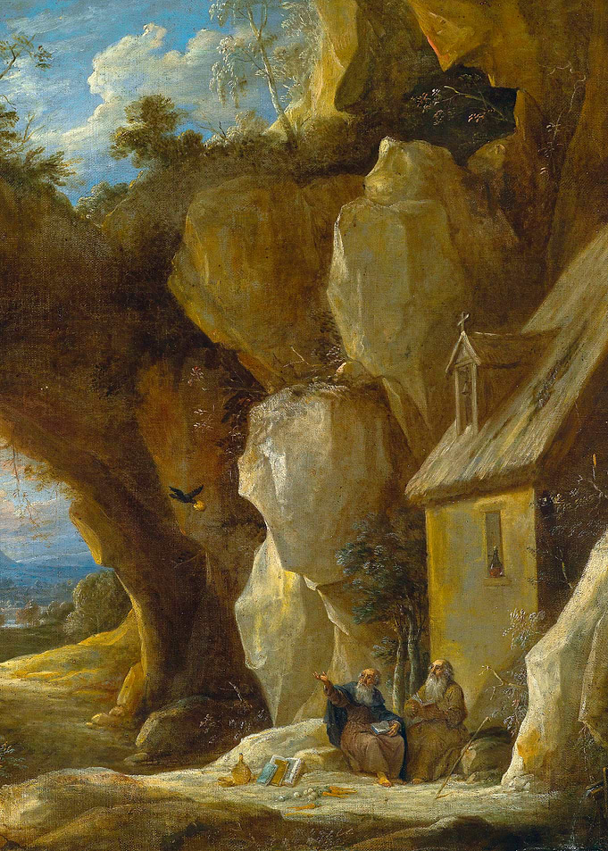 Saints Anthony and Saint Paul in the Desert by David Teniers the Younger Christian Saint Painting