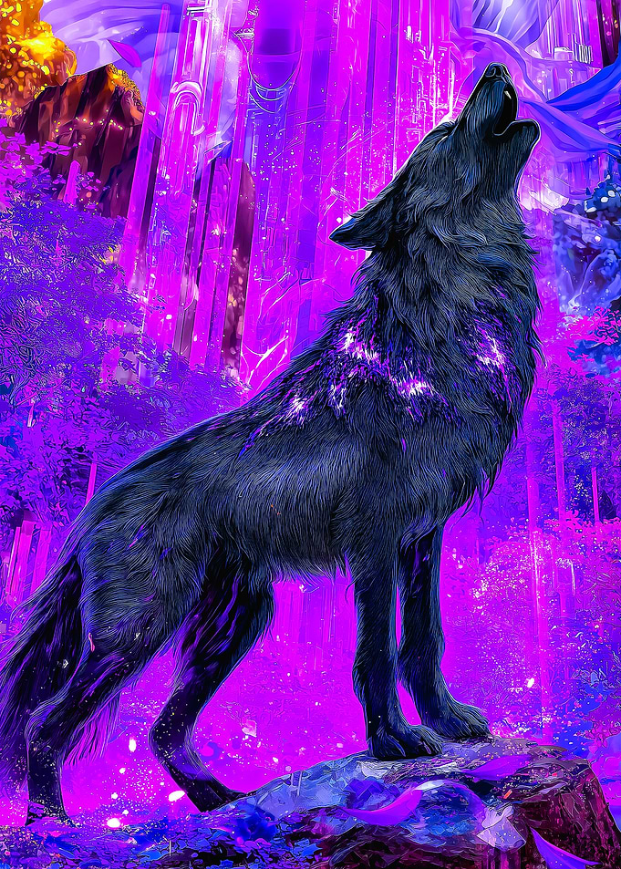 Black Wolf Howling