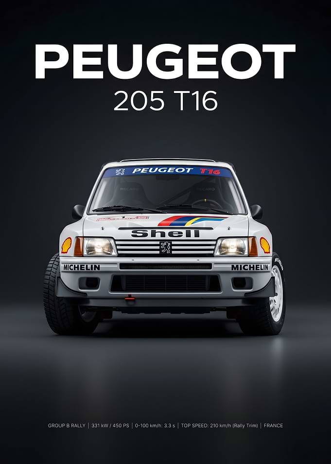 Peugeot 205 T16 Rally Car