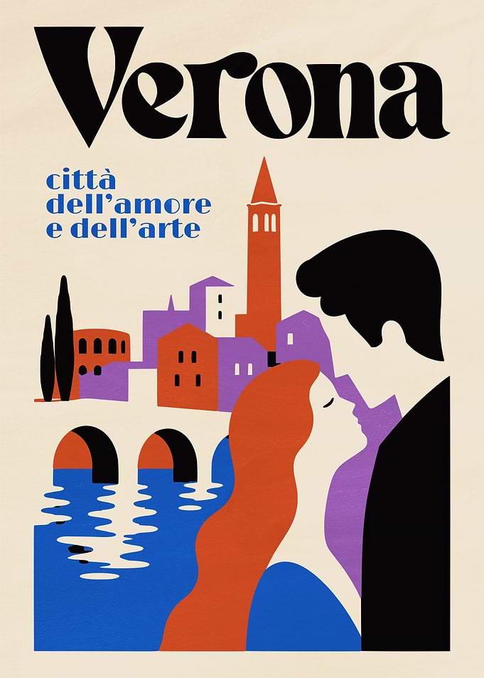 Verona Love and Art Poster