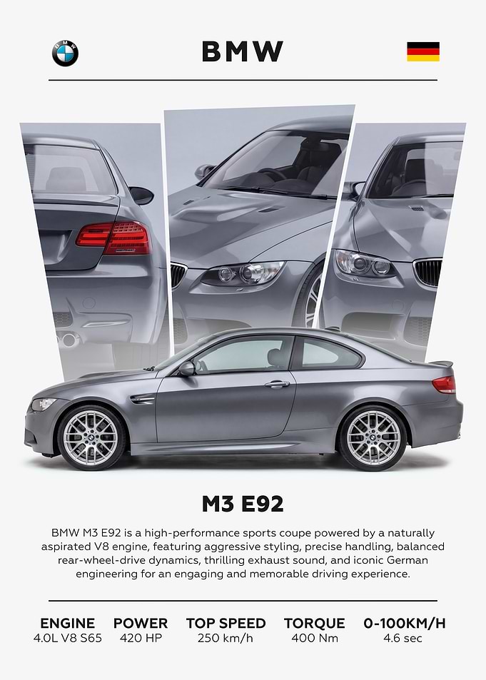 BMW M3 E92 Minimalist