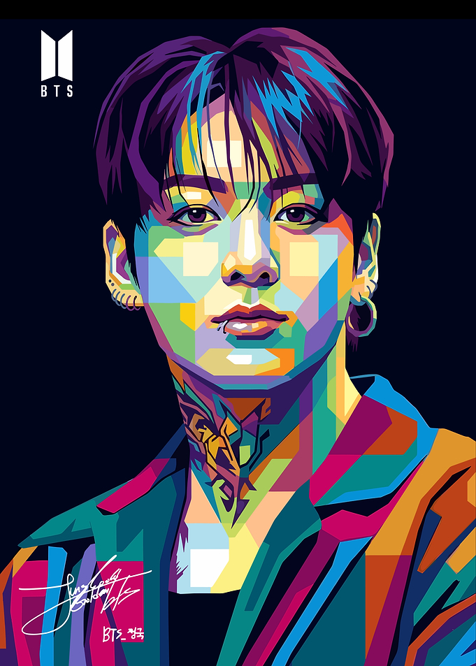 Jungkook BTS Pop Art Portrait