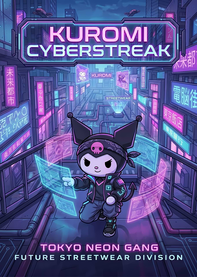 Kuromi Cyberpunk Tokyo Streetwear