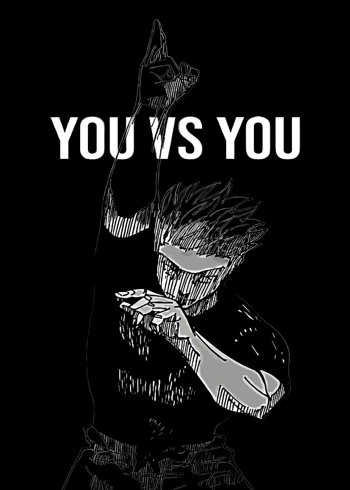 Anime Character with Text