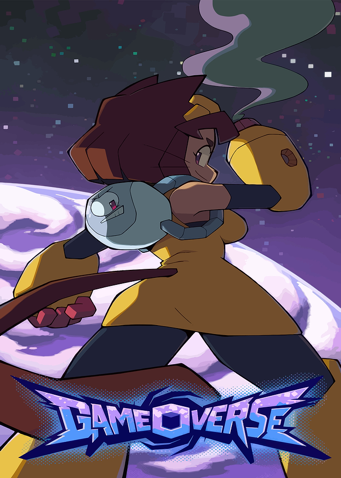 Game Over Character in Space