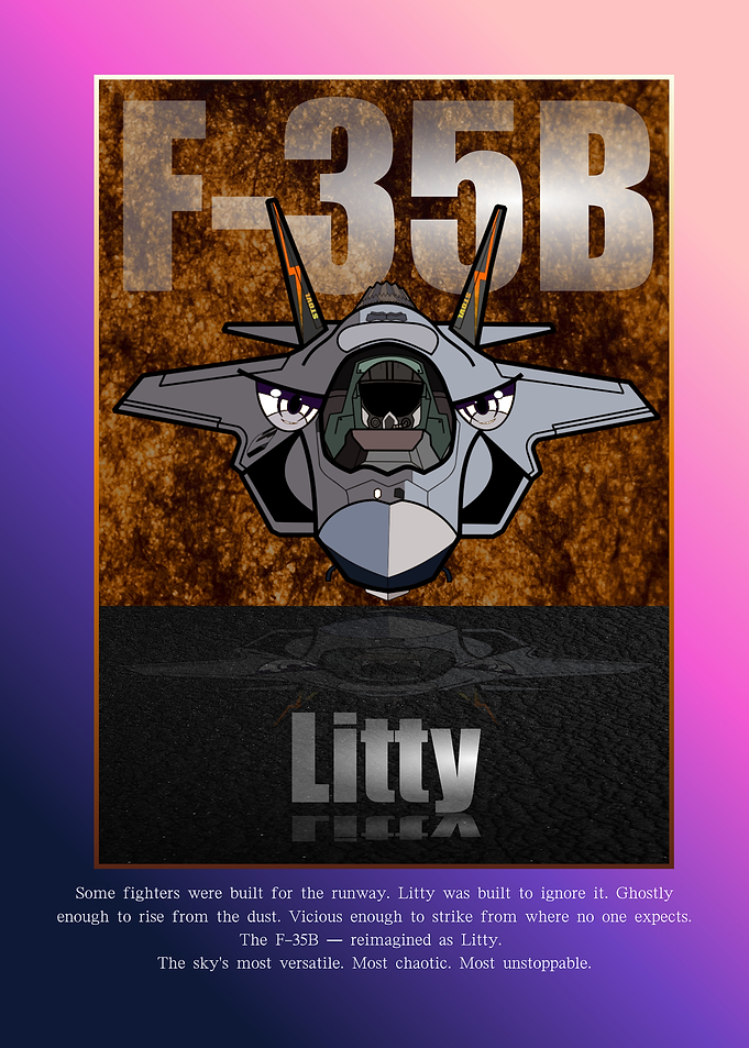 F-35B Litty Jet Poster