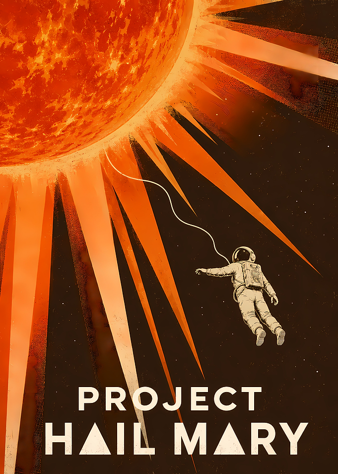 Project Hail Mary Astronaut and Sun