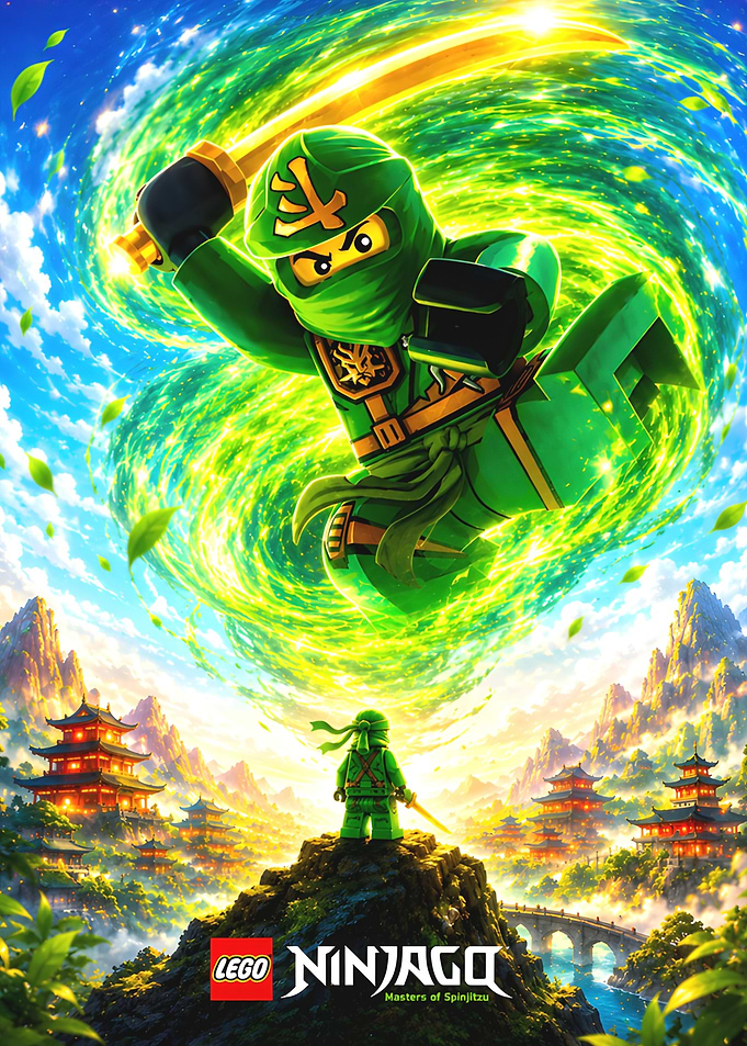 LEGO Ninjago Green Ninja Master of Spinjitzu