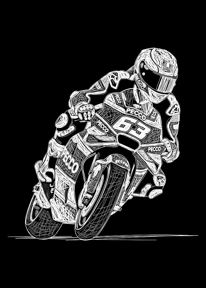 pecco Motorcycle Racer in Action