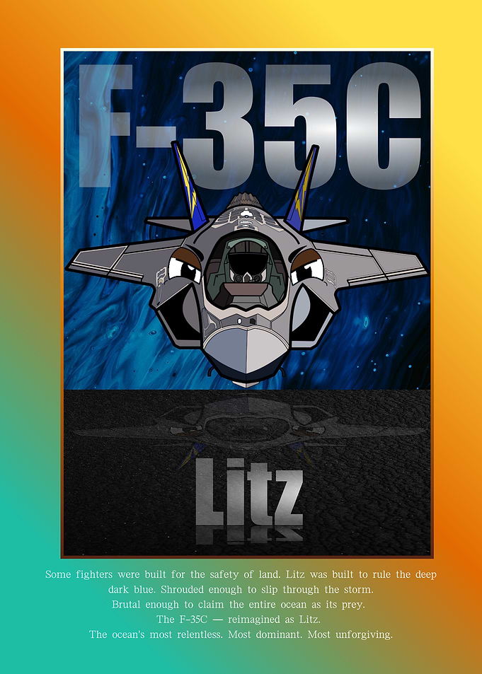 F-35C Litz reimagined as a sea predator