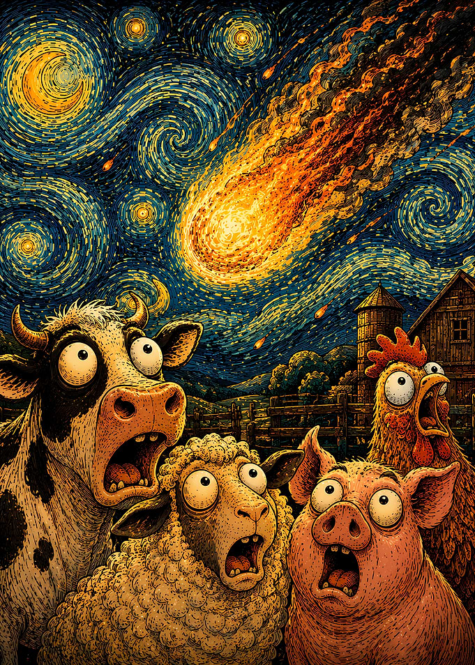 Farm Animals React to Meteor Shower