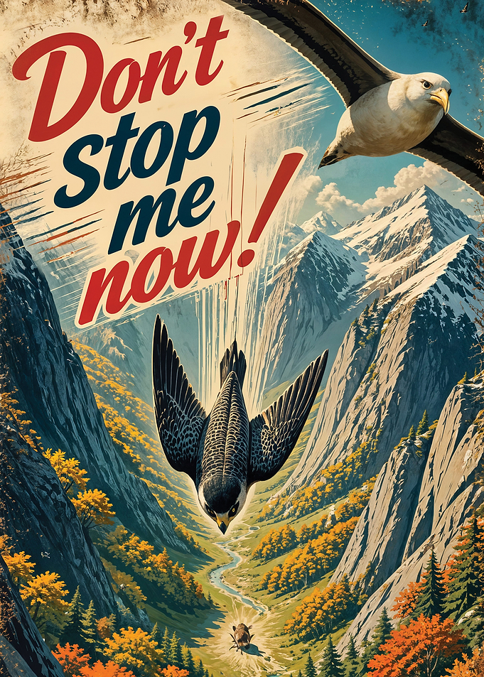 Don't Stop Me Now - A Falcon Dive