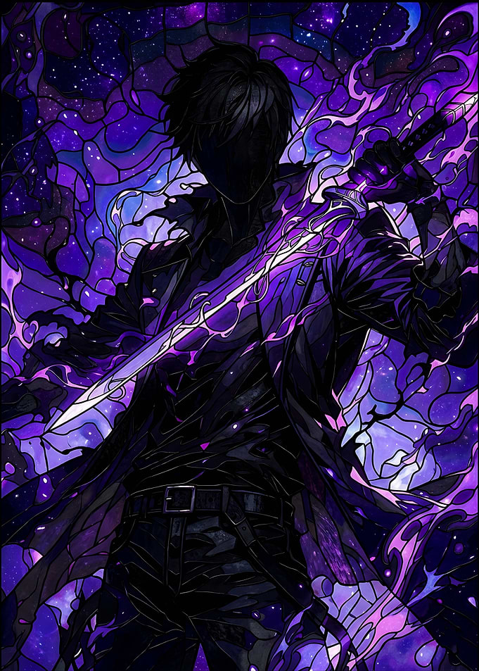 Anime Character with Glowing Sword