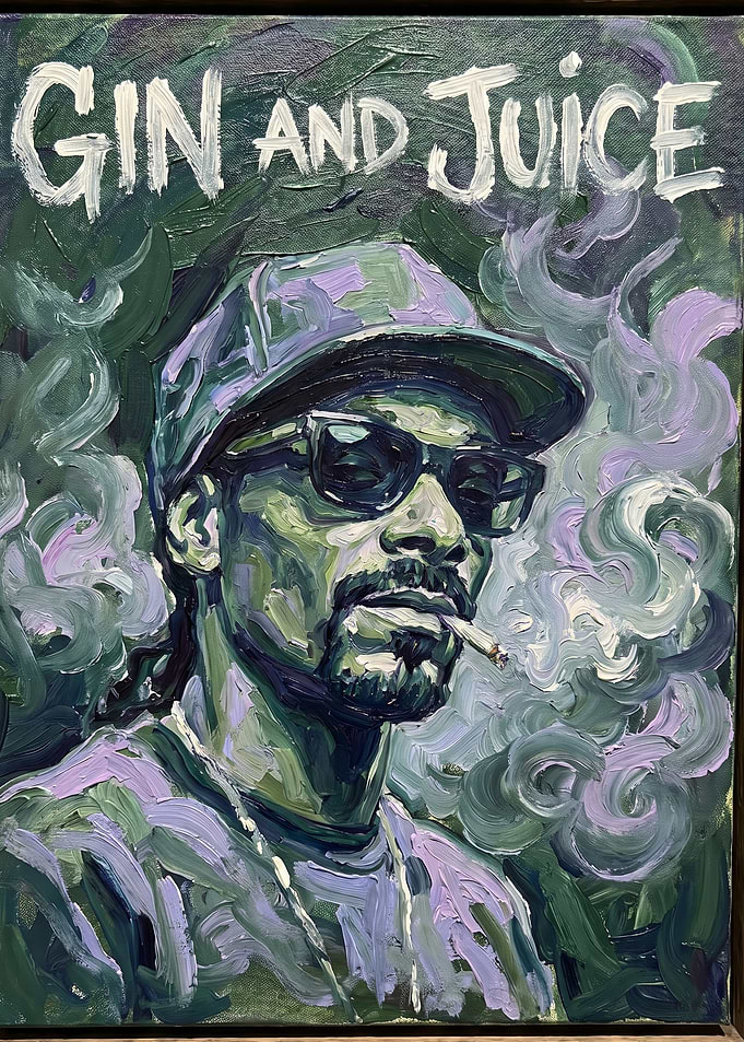 Snoop Dogg Gin and Juice Painting