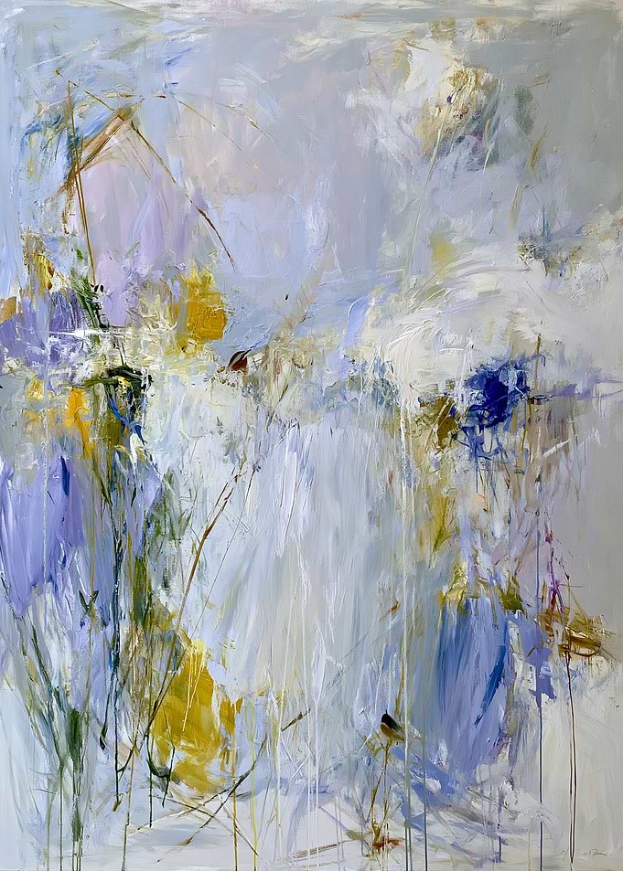 Abstract Floral Landscape Painting