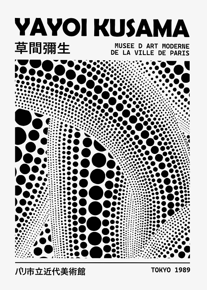 Yayoi Kusama Dot Art Poster