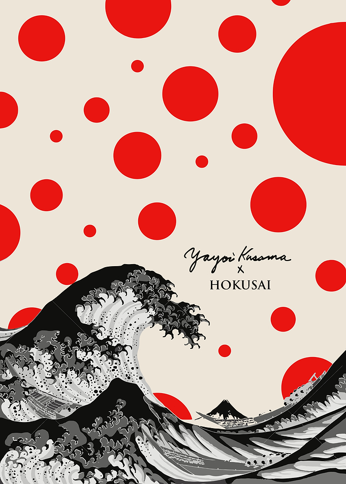 Yayoi Kusama x Hokusai Wave