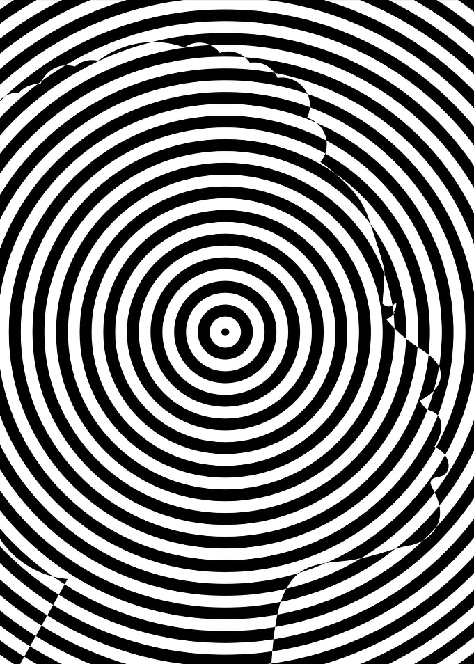 Optical Illusion Profile Silhouette