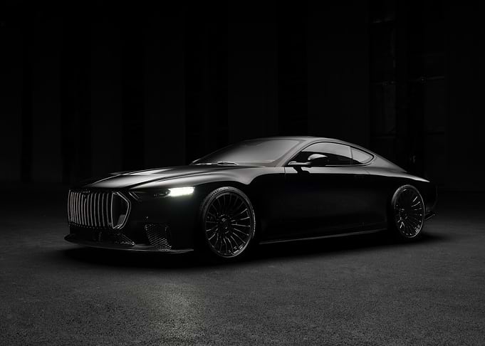 Sleek Black Luxury Coupe