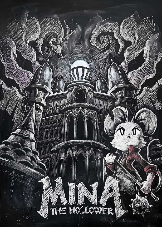 Mina The Hollower Chalk Art