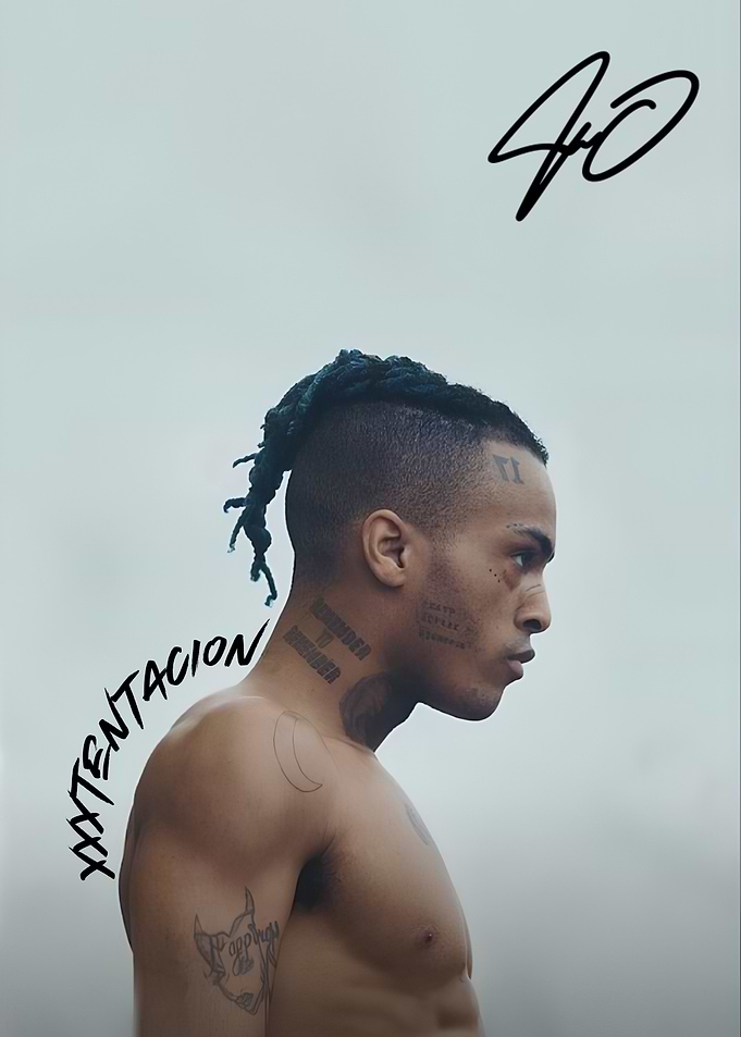 XXXTentacion Portrait with Signature