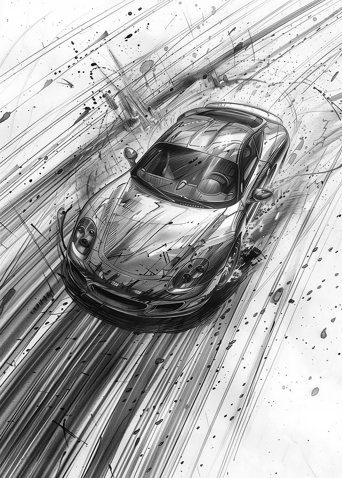 Dynamic Car Illustration